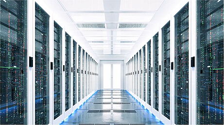 Serverraum eines Rechenzentrums